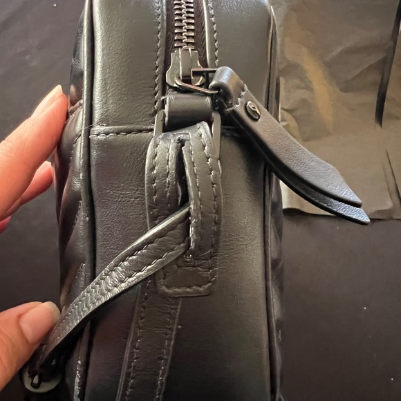 YSL All Black Lou Camera Bag - Like New with back pocket - Picture 8 of 16